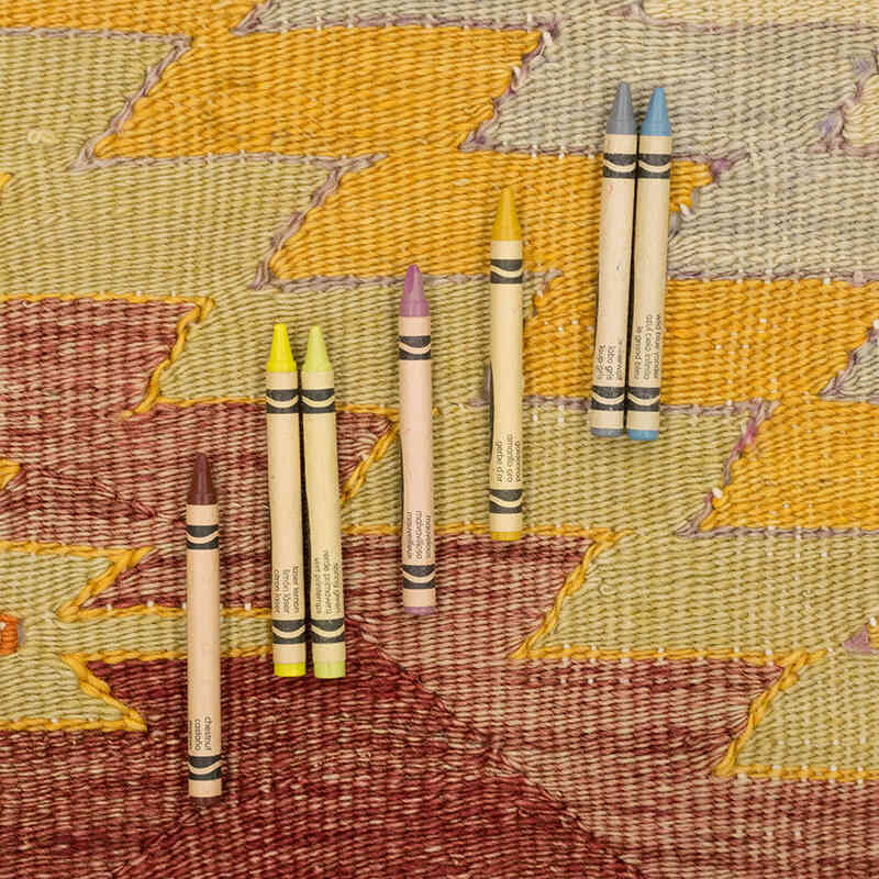 Vintage Cal Kilim Rug - 4' 11" x 7' 7" (59" x 91") - K0074077