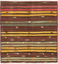 Vintage Artvin Kilim Rug - 5' 11" x 6' 3" (71" x 75")
