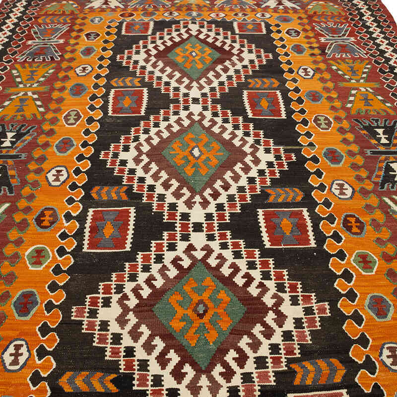 Alfombra Kilim Vintage Caucásica - 200 cm x 325 cm - K0074088