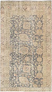 Vintage Turkish Hand-Knotted Rug - 4' 11" x 8' 7" (59" x 103")