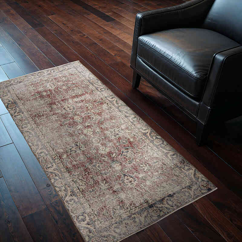 Alfombra Vintage Turca Anudada a Mano - 72 cm x 152 cm - K0074102