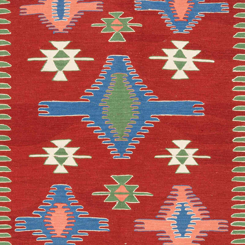 New Handwoven Turkish Kilim Rug - 5'  x 7' 3" (60" x 87") - K0074109