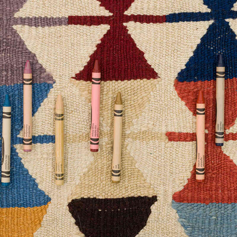 Yeni Kök Boya El Dokuma Kilim - 95 cm x 118 cm - K0074111