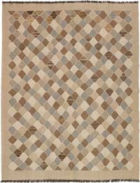 New Handwoven Turkish Kilim Rug - 8' 8" x 11' 1" (104" x 133")