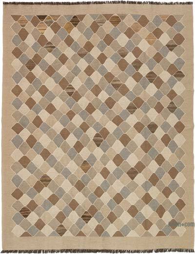 New Handwoven Turkish Kilim Rug - 8' 8" x 11' 1" (104" x 133")
