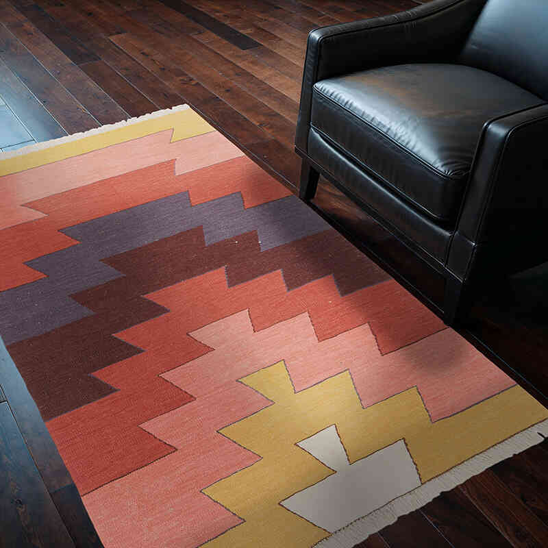 Yeni Kök Boya El Dokuma Kilim - 122 cm x 185 cm - K0074121