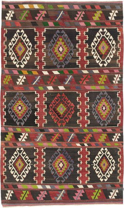 Vintage Karakecili Kilim Rug - 5' 1" x 8' 4" (61" x 100")