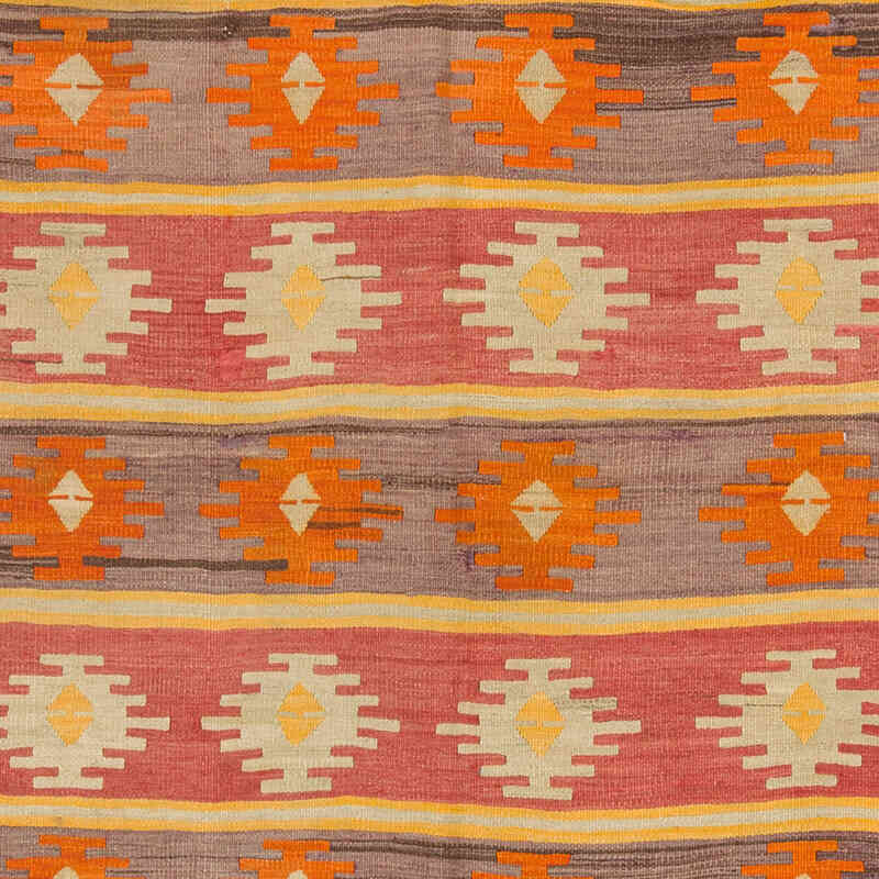 Vintage Afyon Kilim Rug - 3' 11" x 9' 10" (47" x 118") - K0074130