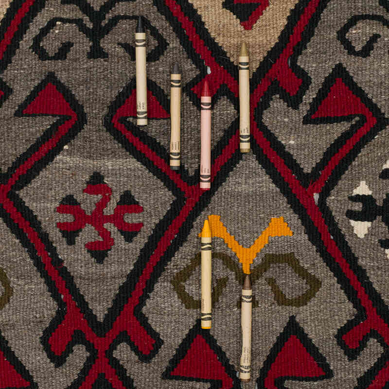 Alfombra Vintage Hakkari Kilim - 123 cm x 275 cm - K0074139