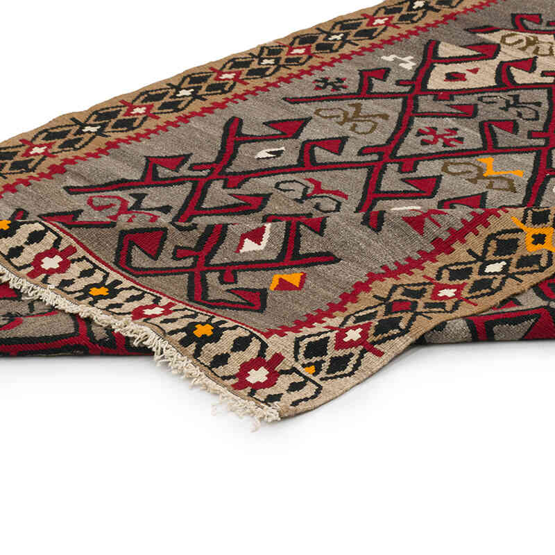 Alfombra Vintage Hakkari Kilim - 123 cm x 275 cm - K0074139