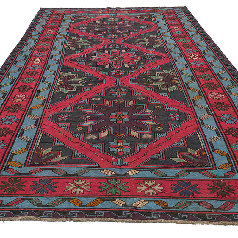 Alfombra Soumak Vintage Caucásica - 177 cm x 327 cm - K0074142