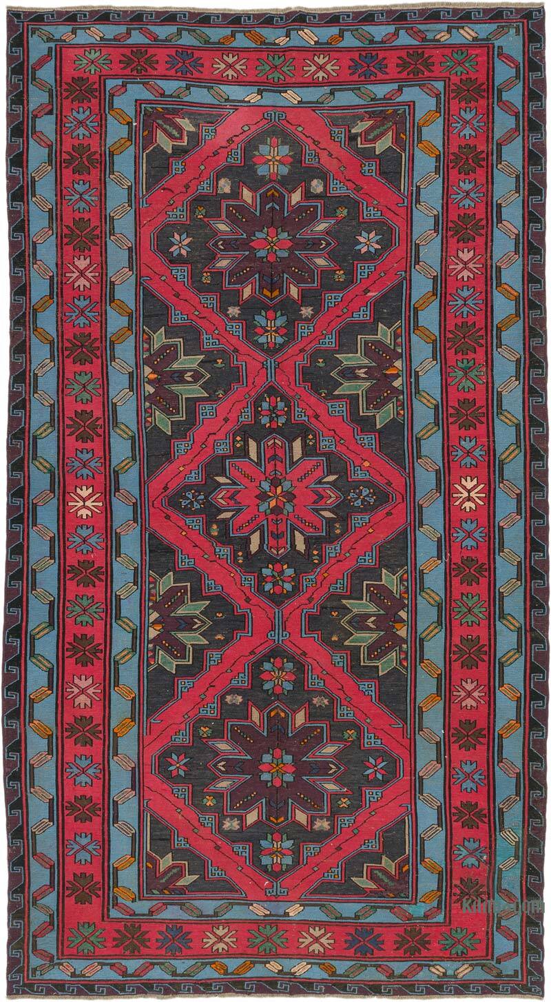 Alfombra Soumak Vintage Caucásica - 177 cm x 327 cm - K0074142