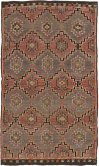 Vintage Anatolian Jijim Rug - 6' 1" x 10' 3" (73" x 123")