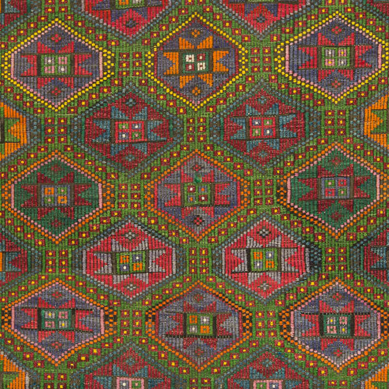 Vintage Anatolian Jijim Rug - 6' 5" x 9' 10" (77" x 118") - K0074148
