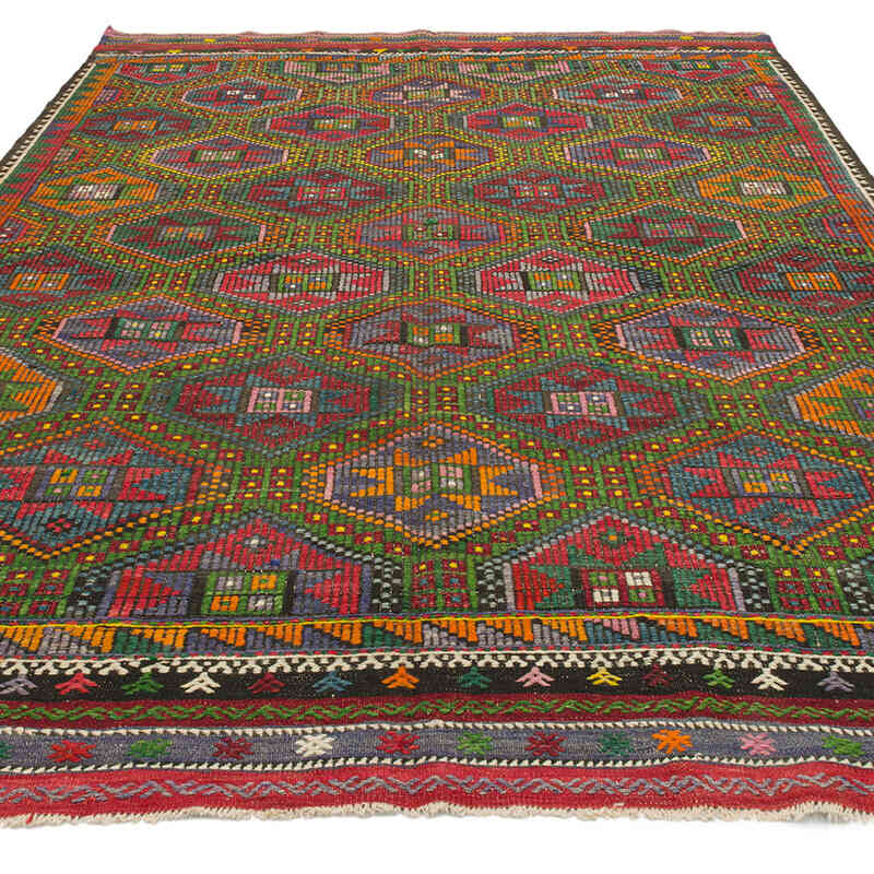 Vintage Anatolian Jijim Rug - 6' 5" x 9' 10" (77" x 118") - K0074148
