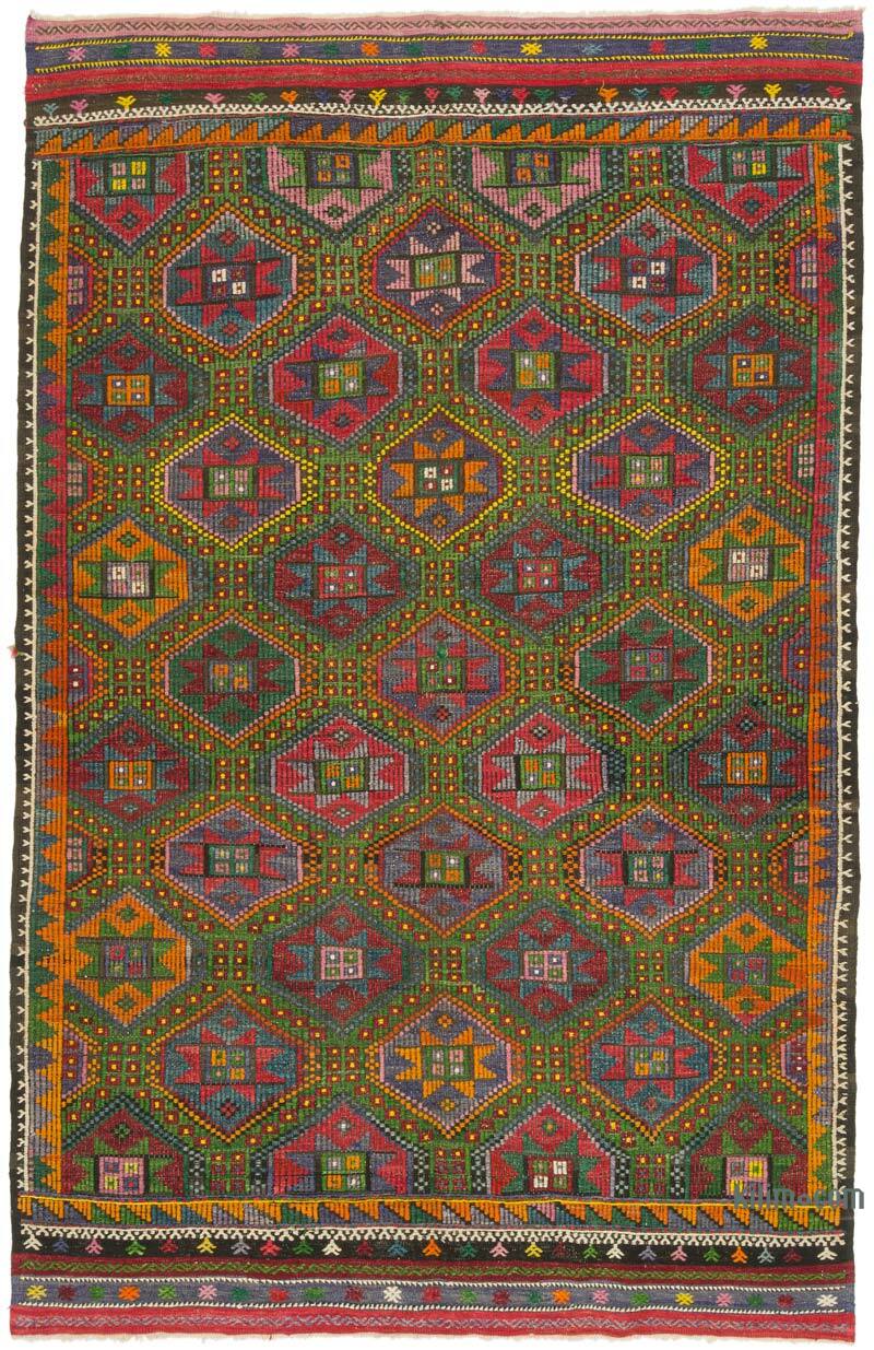 Vintage Anatolian Jijim Rug - 6' 5" x 9' 10" (77" x 118") - K0074148