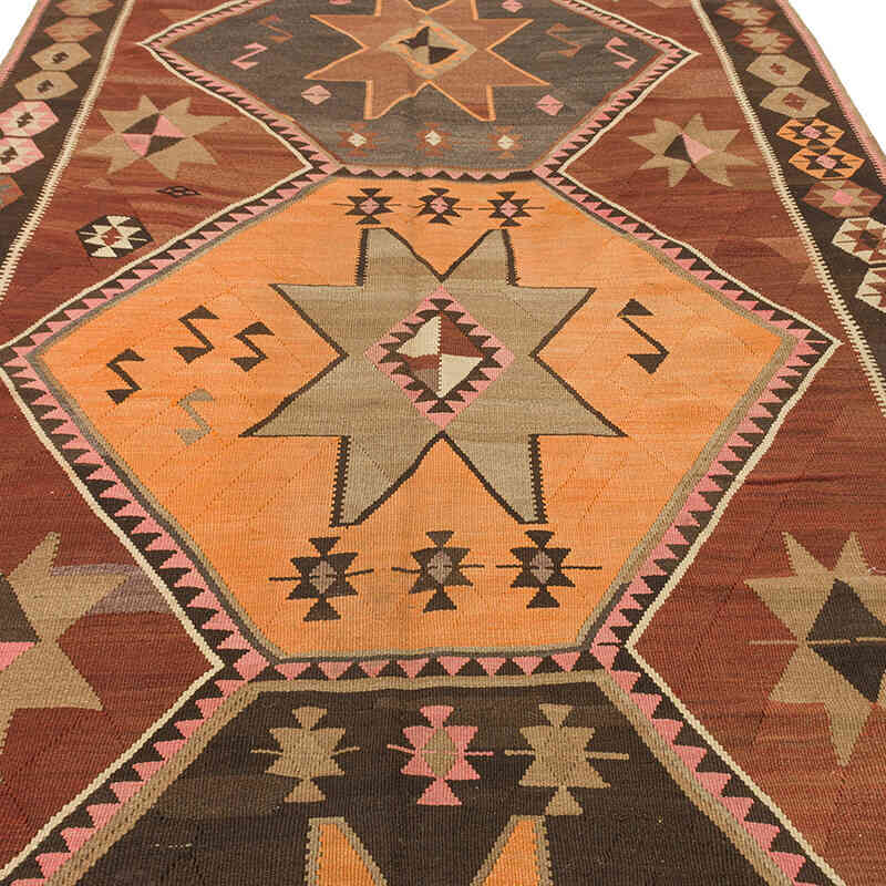 Vintage Kars Kilim Rug - 6' 1" x 15' 3" (73" x 183") - K0074149