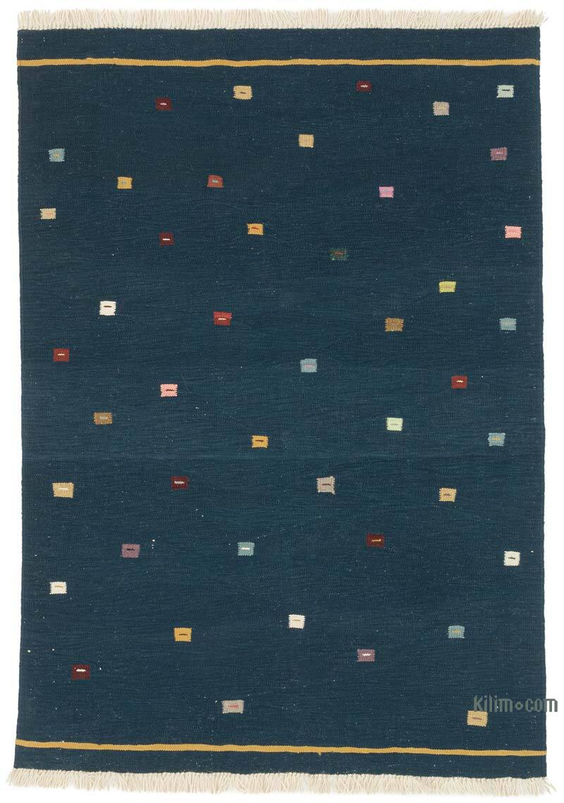 New Handwoven Turkish Kilim Rug - 4' 10" x 6' 11" (58" x 83") - K0074157