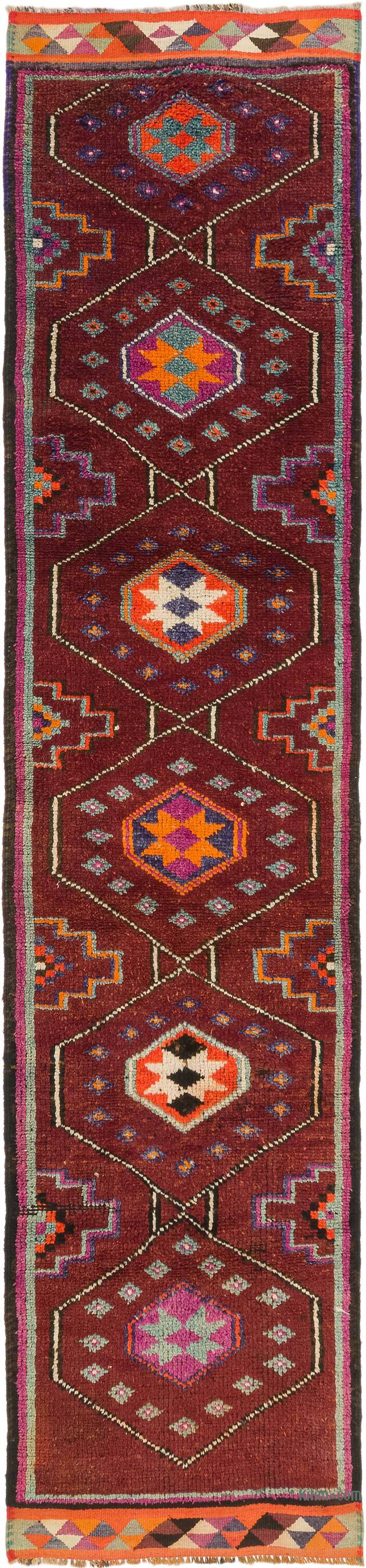 Alfombra Vintage de pasillo - 92 cm x 392 cm - K0074159