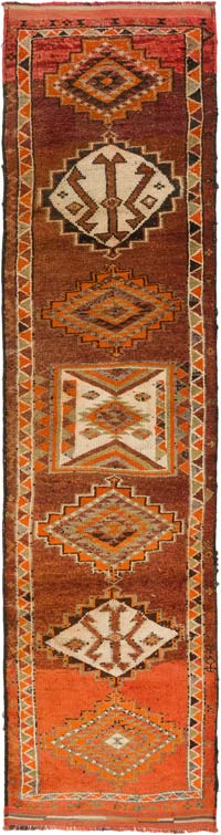 Vintage Anadolu Yolluk - 100 cm x 390 cm