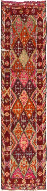 Alfombra Vintage de pasillo - 90 cm x 357 cm