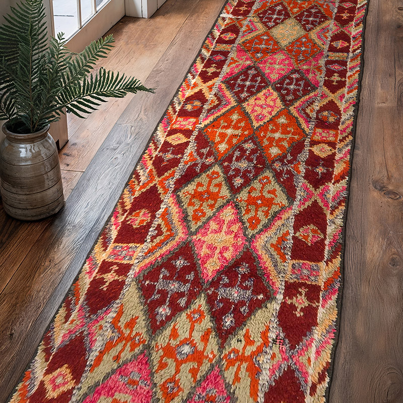 Vintage Anadolu Yolluk - 90 cm x 357 cm - K0074164