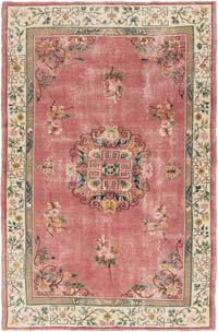 Alfombra Vintage Turca Anudada a Mano - 202 cm x 302 cm