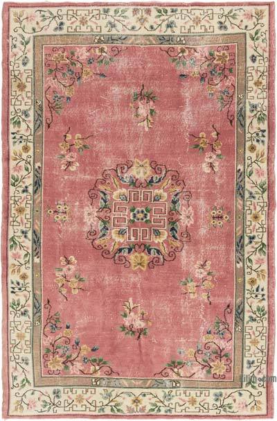 Alfombra Vintage Turca Anudada a Mano - 202 cm x 302 cm