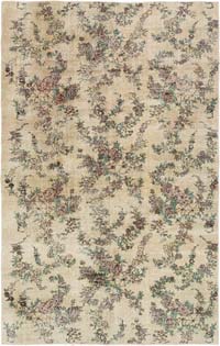 Vintage Turkish Hand-Knotted Rug - 5' 3" x 8'  (63" x 96")