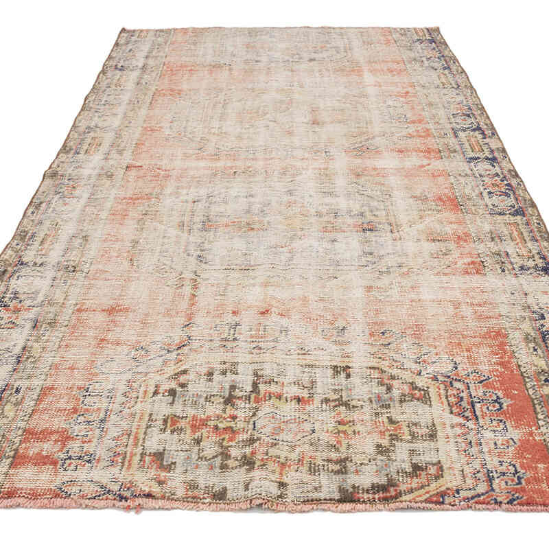 Vintage Turkish Hand-Knotted Rug - 4' 5" x 8' 11" (53" x 107") - K0074171