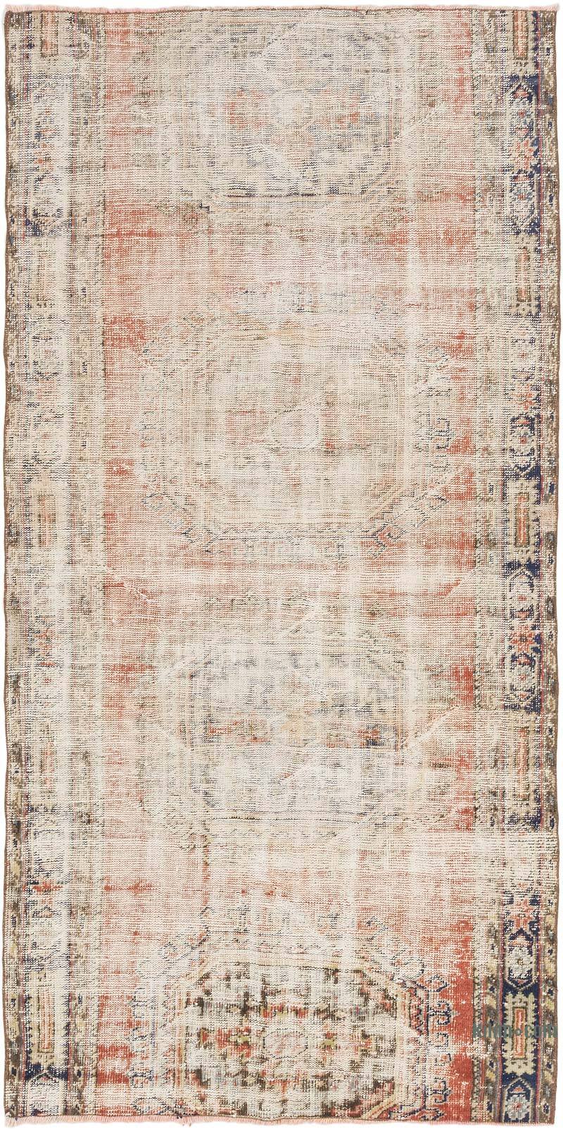 Vintage Turkish Hand-Knotted Rug - 4' 5" x 8' 11" (53" x 107") - K0074171