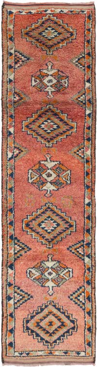 Vintage Tribal Runner Rug - 2' 11" x 11' 9" (35" x 141")