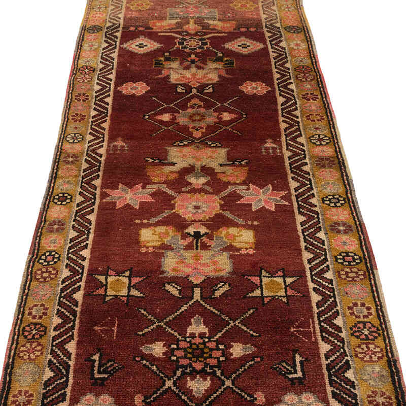 Vintage Tribal Runner Rug - 2' 9" x 11' 7" (33" x 139") - K0074180