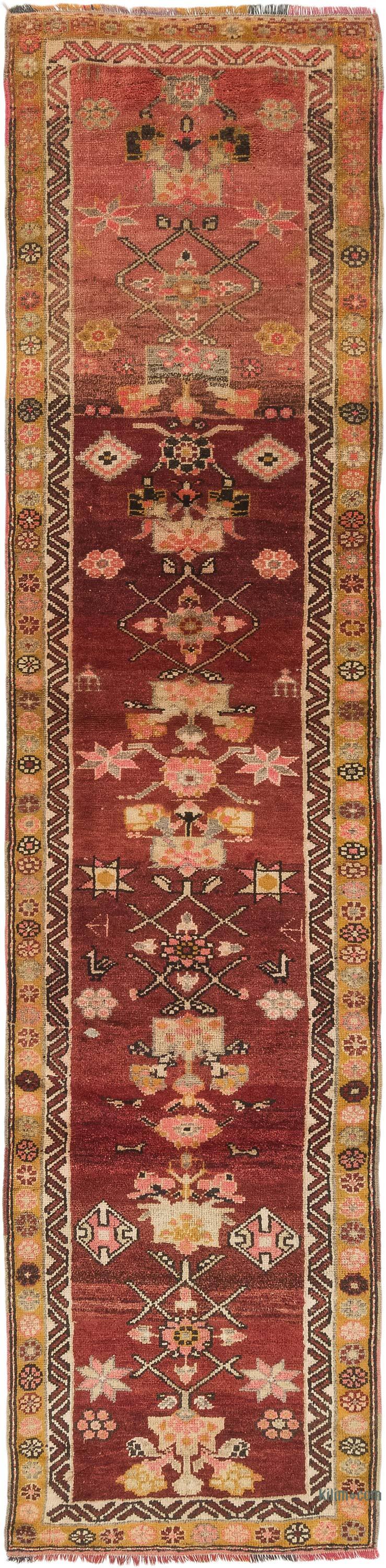 Vintage Tribal Runner Rug - 2' 9" x 11' 7" (33" x 139") - K0074180