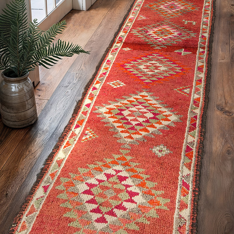 Vintage Anadolu Yolluk - 93 cm x 350 cm - K0074181