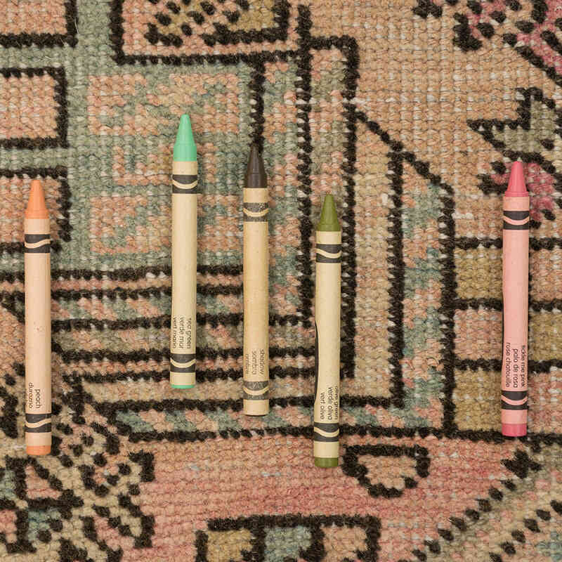 Vintage Turkish Hand-Knotted Rug - 3' 1" x 6' 6" (37" x 78") - K0074184