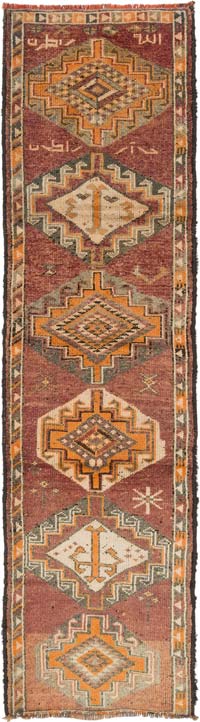Vintage Anadolu Yolluk - 90 cm x 330 cm