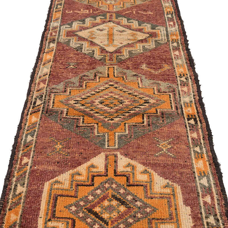 Vintage Tribal Runner Rug - 2' 11" x 10' 10" (35" x 130") - K0074194