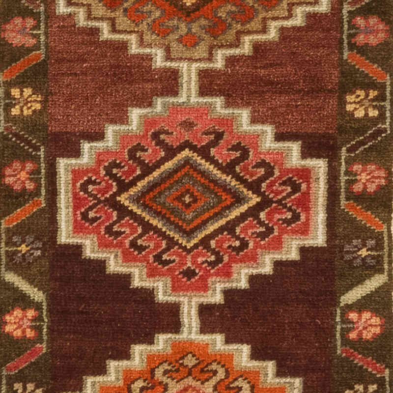 Alfombra Vintage de pasillo - 90 cm x 326 cm - K0074196