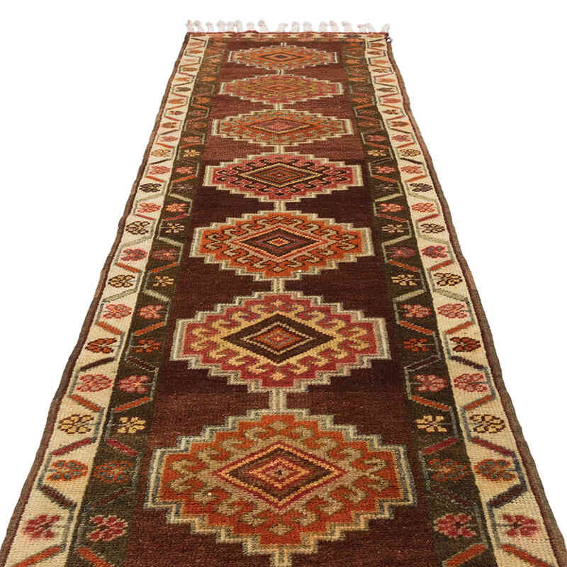 Alfombra Vintage de pasillo - 90 cm x 326 cm - K0074196