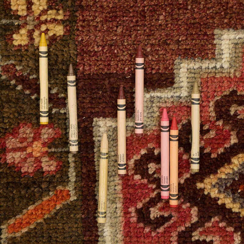Alfombra Vintage de pasillo - 90 cm x 326 cm - K0074196