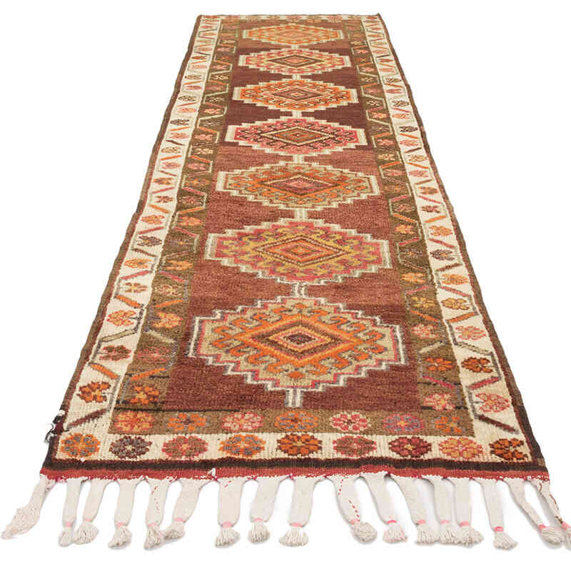 Alfombra Vintage de pasillo - 90 cm x 326 cm - K0074196