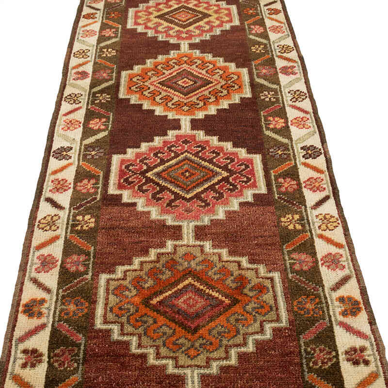 Alfombra Vintage de pasillo - 90 cm x 326 cm - K0074196
