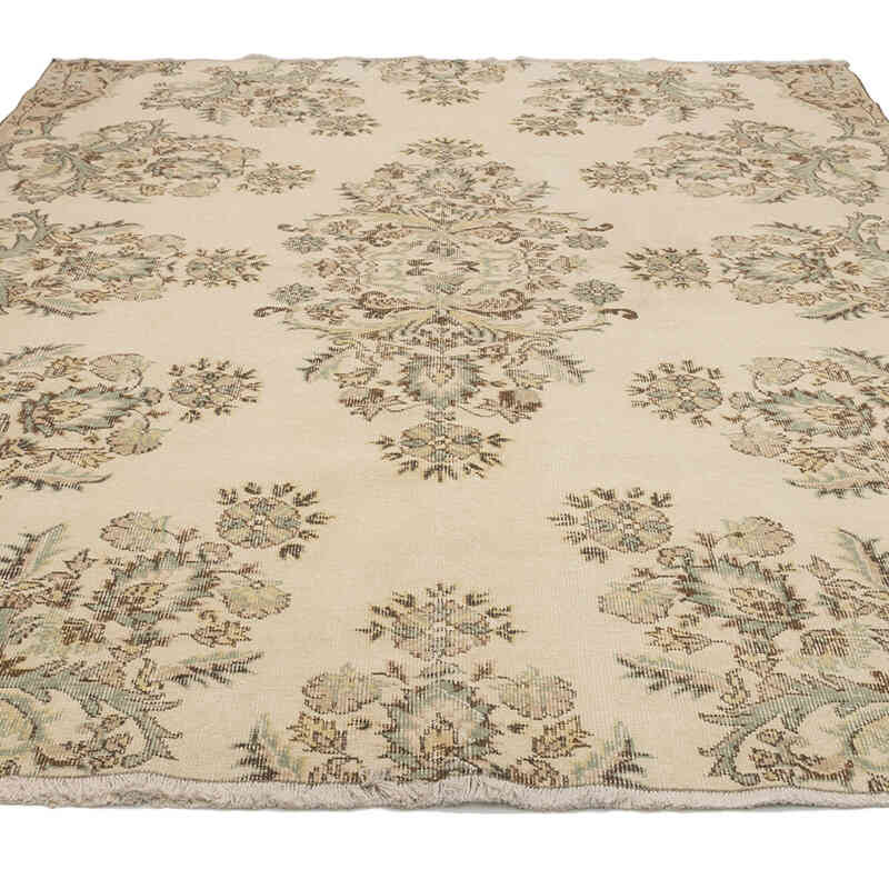 Vintage Turkish Hand-Knotted Rug - 6' 8" x 8' 3" (80" x 99") - K0074197