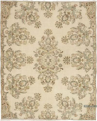 Vintage Turkish Hand-Knotted Rug - 6' 8" x 8' 3" (80" x 99")