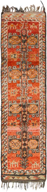 Alfombra Vintage de pasillo - 95 cm x 351 cm