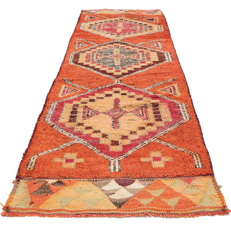 Vintage Tribal Runner Rug - 3'  x 9' 10" (36" x 118") - K0074204