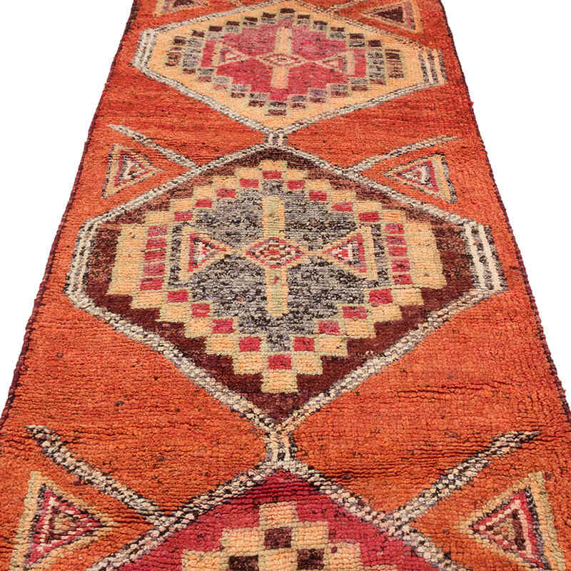 Vintage Tribal Runner Rug - 3'  x 9' 10" (36" x 118") - K0074204