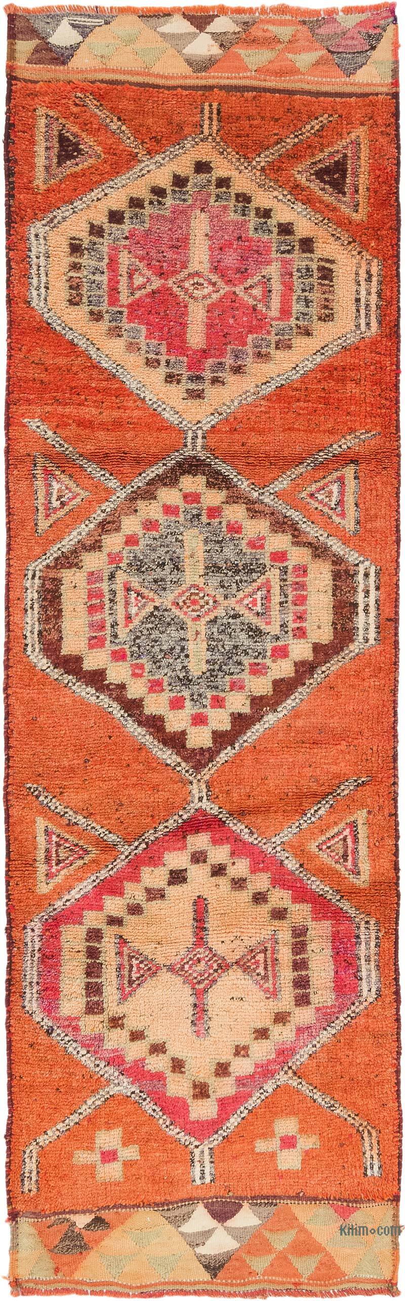 Vintage Tribal Runner Rug - 3'  x 9' 10" (36" x 118") - K0074204