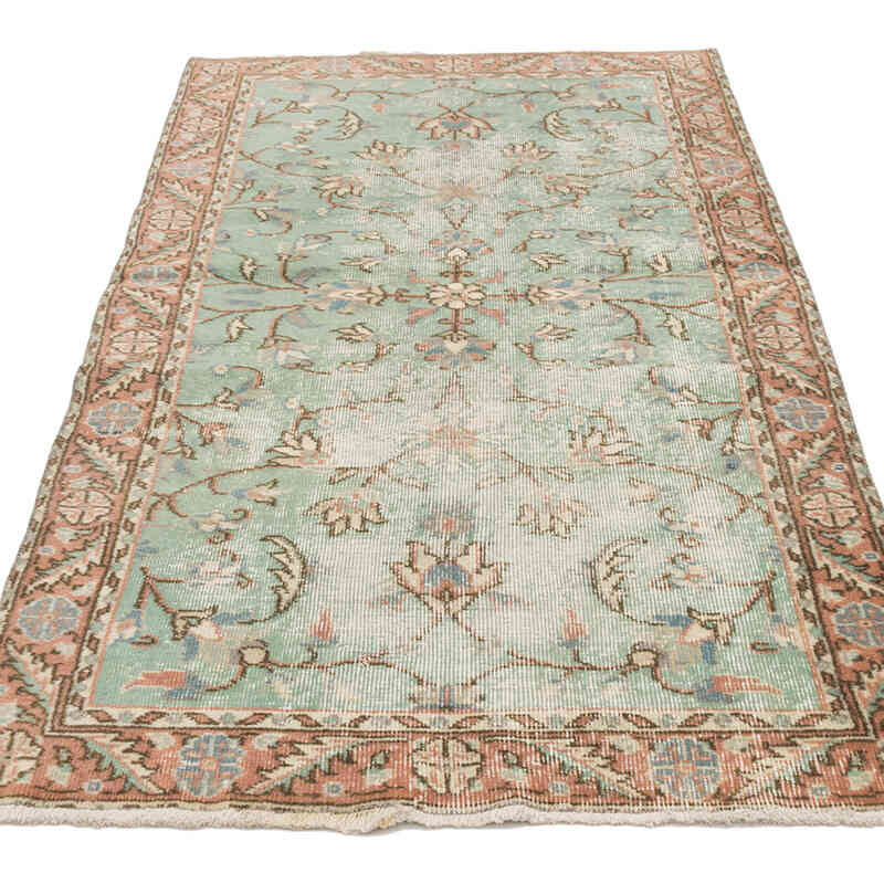 Alfombra Vintage Turca Anudada a Mano - 95 cm x 182 cm - K0074207